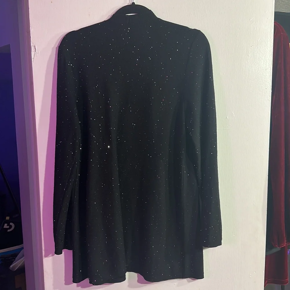 NWOT. Woman’s Eileen Fisher 100% Merino Wool sparkling cardigan. Size M. - Picture 5 of 6